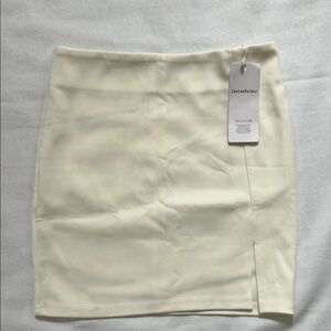NWT Canton Walker BodyCon Cream Mini Skirt